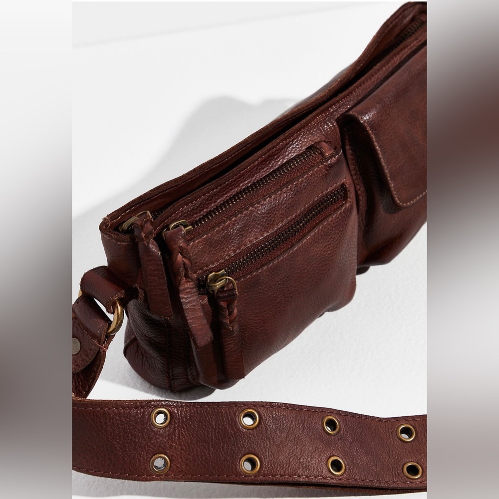Free people Wade leather sling bag